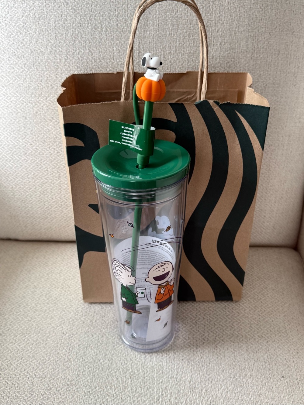 New Starbucks Snoopy Tumbler with Straw Limited Edition